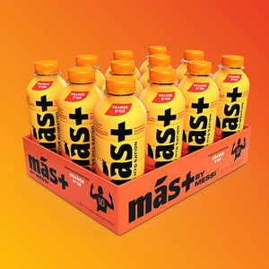 Image of Mas+ by Messi Hydration Water Orange - Single from Mas+ by Messi