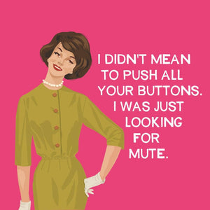 Funny “Looking for Mute” Cocktail Napkins – 20 Count
