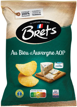 Brets Potato Chips Blue Cheese