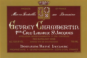 Domiane Rene Leclerc Gevrey-Chambertin Lavaux St. Jacques 1er Cru 2022