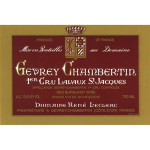 Domaine Rene Leclerc Gevrey-Chambertin Lavaux St. Jacques 1er Cru 2022