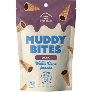 Muddy Bites Dark Chocolate Waffle Cones