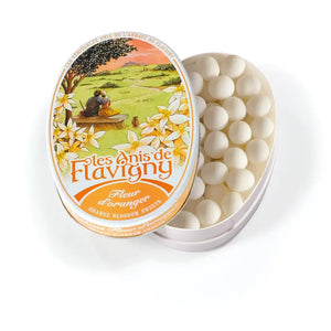 Anis de Flavigny Orange Pastilles Candy in Tin