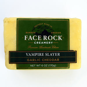 Face Rock Creamery Vampire Slayer Garlic Cheddar