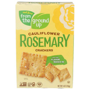 From The Ground Up Cauliflower Crackers Rosemary