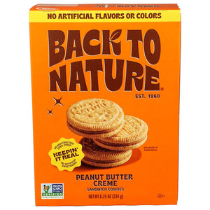Back to Nature Peanut Butter Cream Sandwich Cookies