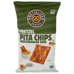 Pretzelized Pita Chips Mediterranean Herb