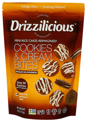 Drizzilicious Cookies Cream Mini Rice Bites