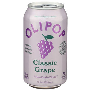 Olipop Prebiotic Soda Classic Grape