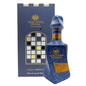 Image of Adictivo Tequila Anejo Blue Ceramica from Tequila Adictivo