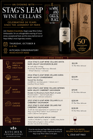 Stag's Leap Wine Dinner at Kitchen Conservatory