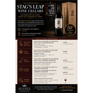 Stag's Leap Wine Dinner at Kitchen Conservatory