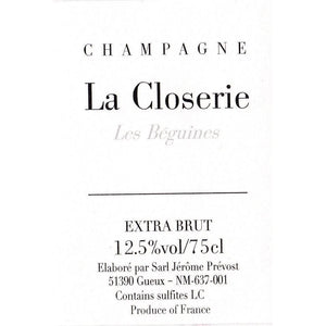 Prevost La Closerie Les Beguines Extra Brut 23