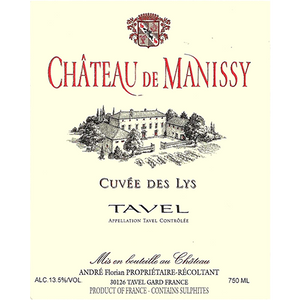 Chateau de Manissy Tavel Cuvee des Lys 2025
