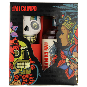 Mi Campo Blanco Tequila w/ Skull Mug