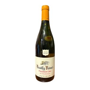 Heritiers Auvigue Pouilly Fuisse Premier Cru Biologique 2020