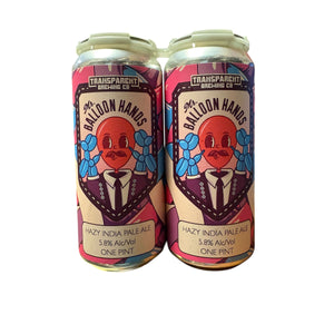 Transparent Mr. Balloon Hands Hazy IPA