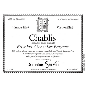 Domaine Servin Chablis Les Pargues 2023