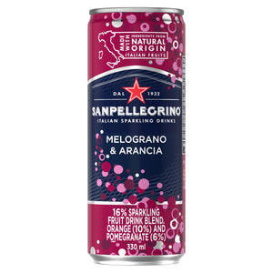 Image of San Pellegrino Pomegranate Orange Italian Sparkling Drink from San Pellegrino