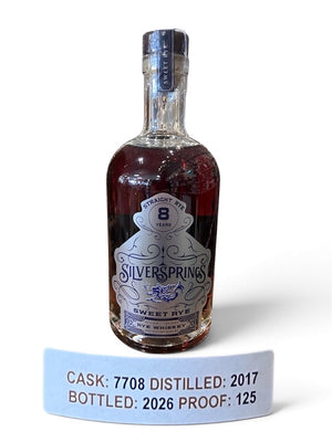 Silver Springs Sweet Rye Whiskey 8 Year Old