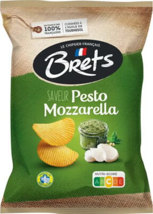Brets Potato Chips Pesto Mozzarella
