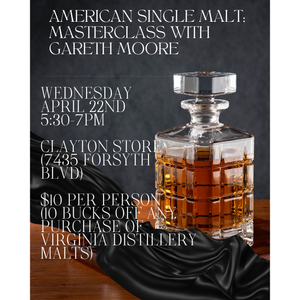 American Single Malt: Masterclass with Gareth Moore, Owner of Virginia Distilling Co.
