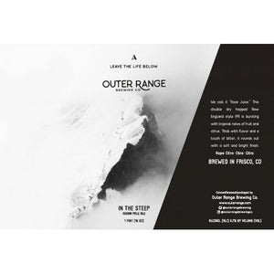 Outer Range Brewing Company In The Steep IPA