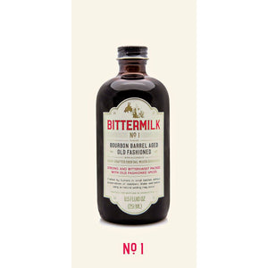 Bittermilk No. 1 Cocktail Mixer Bourbon Barrel Aged Old Fashioned