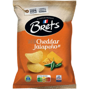 Brets Potato Chips Cheddar Jalapeno