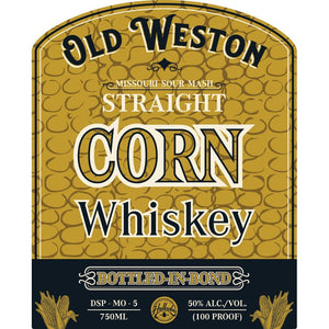 Old Weston Straight Corn Whiskey 7 Year Old BIB