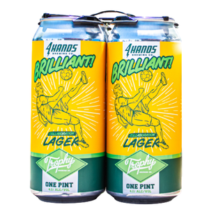 4 Hands Collab Trophy Brewing Brilliant Lager