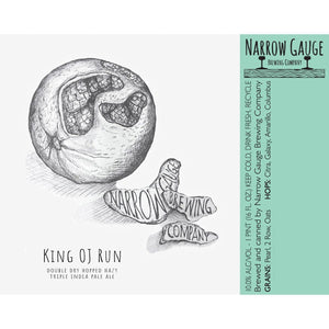 Narrow Gauge King OJ Run DDH Triple IPA