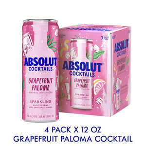 Image of Absolut Sparkling Grapefruit Paloma Canned Cocktail from Absolut