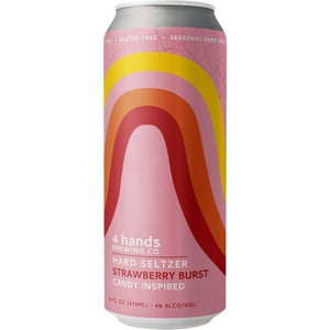 4 Hands Seltzer Strawberry Burst