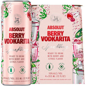 Image of Absolut Sparkling Berry Vodkarita Canned Cocktail from Absolut