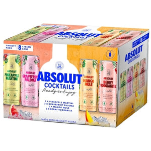 Absolut Cocktails Assorted Variety 8 Pack