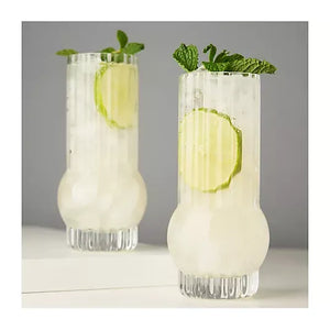 Viski Deco Highball Glasses