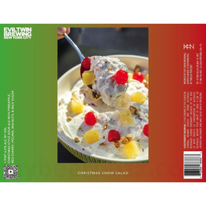 Evil Twin Brewing NYC Christmas Snow Salad