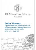 El Maestro Sierra - Pedro Ximenez 0