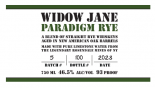 Widow Jane - Paradigm Rye Whiskey 0 (750)