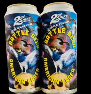 2nd Shift Brewing - Battle Beer American Lager (4 pack 16oz cans) (4 pack 16oz cans)