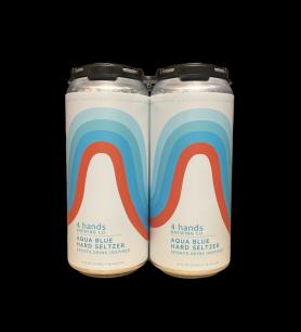 4 Hands Brewing - Aqua Blue Hard Seltzer (4 pack 16oz cans) (4 pack 16oz cans)