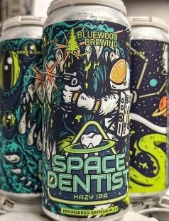 Bluewood Brewing - Space Dentist Hazy IPA (4 pack 16oz cans) (4 pack 16oz cans)