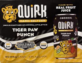 Boulevard Brewing - Quirk Tiger Paw Punch Hard Seltzer (12 pack 12oz cans) (12 pack 12oz cans)