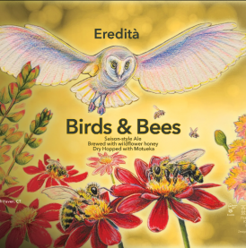 Eredita Beer - Birds & Bees Saison (4 pack 16oz cans) (4 pack 16oz cans)
