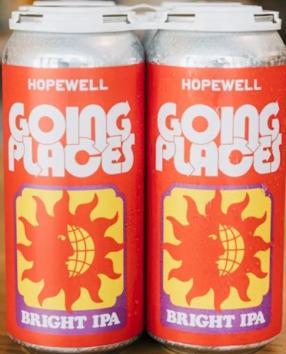 Hopewell Brewing Co. - Going Places Bright IPA (4 pack 16oz cans) (4 pack 16oz cans)