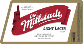 Millpond Brewery - Old Millstadt Light Lager (4 pack 16oz cans) (4 pack 16oz cans)