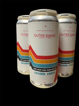 Outer Range - Cosmic Sauce West Coast Style IPA (4 pack 16oz cans) (4 pack 16oz cans)