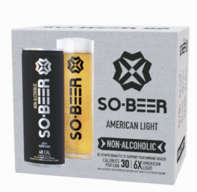 SoBeer Non Alcoholic - American Lager (6 pack 12oz cans) (6 pack 12oz cans)