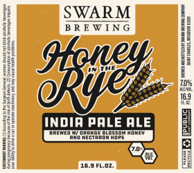 Swarm Brewing - Honey in the Rye IPA (500ml) (500ml)